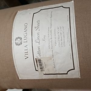 Villa lugano cotton linen sheets size king